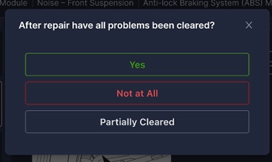 Troubleshooter Guided Diagnostics results screen