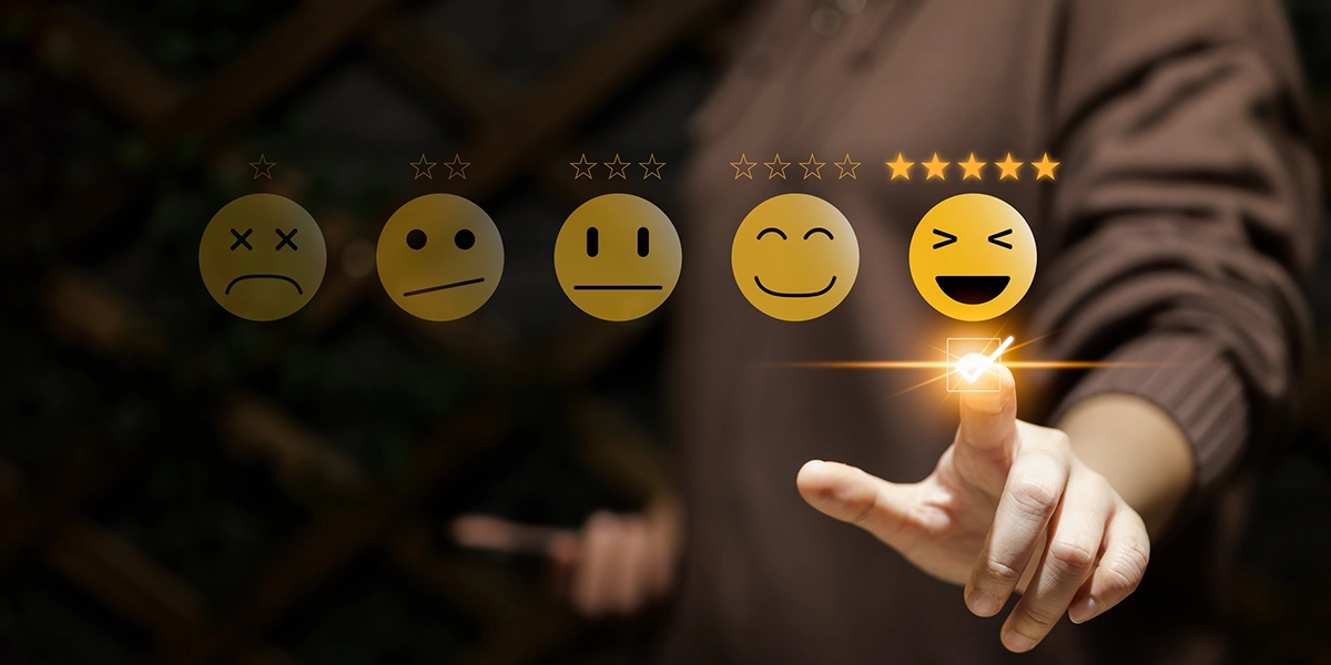 customer providing posititve feedback