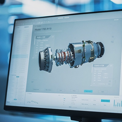 aerospace engine CAD used in maintenance repair and overhaul