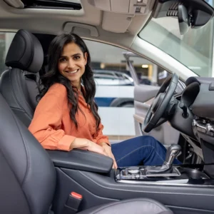 driver is happy following ADAS feature education