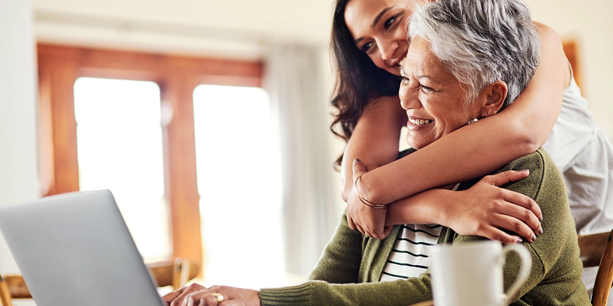 helping a parent navigate new technology