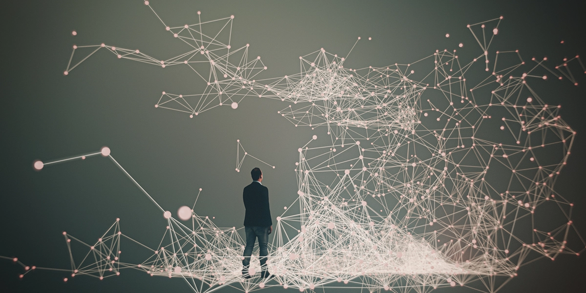 structured data represented by node network and user