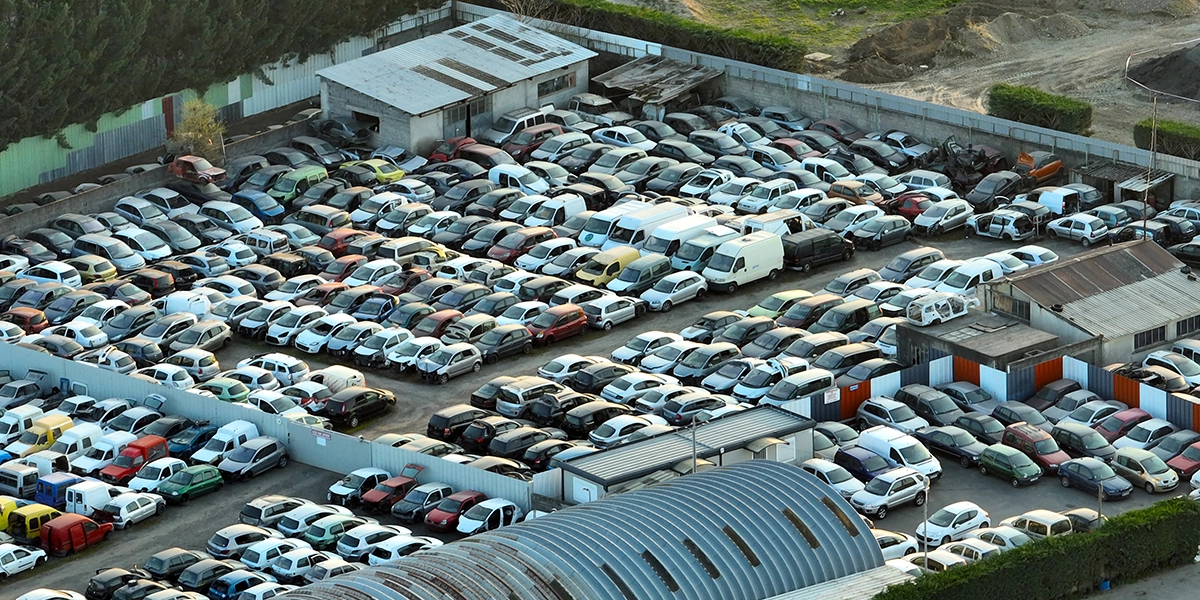 vehicles sidelined waiting for repair
